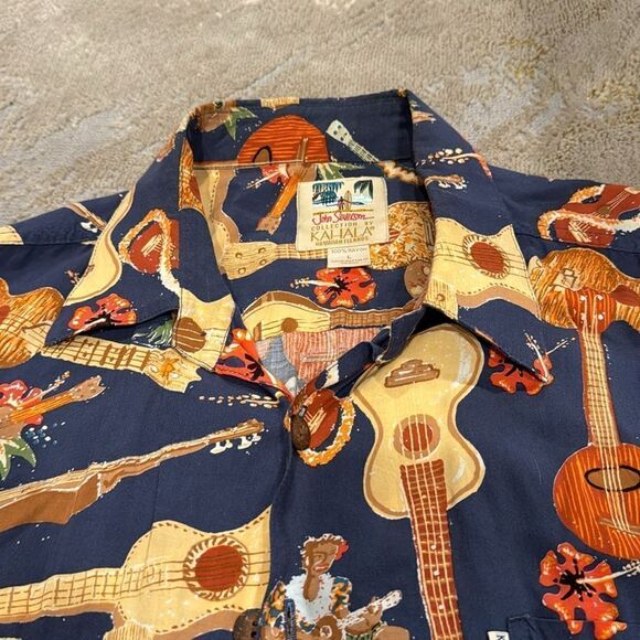 Vintage John Severson - Kahala Artist Series Men's Aloha Shirt --  Size Large - Picture 2 of 6